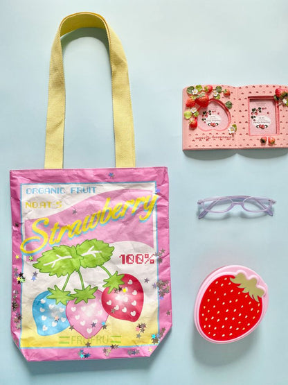 Colorful fruit print shoulder bag【s0000012861】