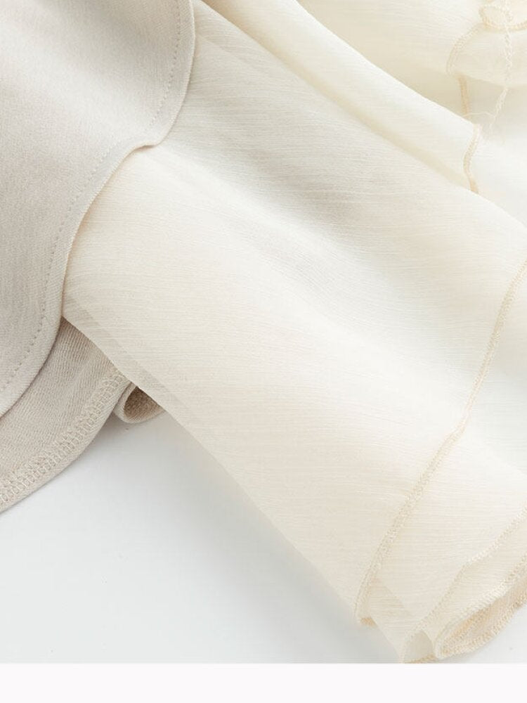 Smudged Print Ruffled Panel Dress【s0000015551】