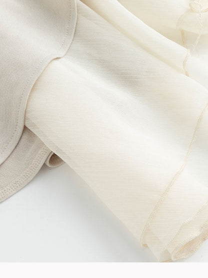 Smudged Print Ruffled Panel Dress【s0000015551】