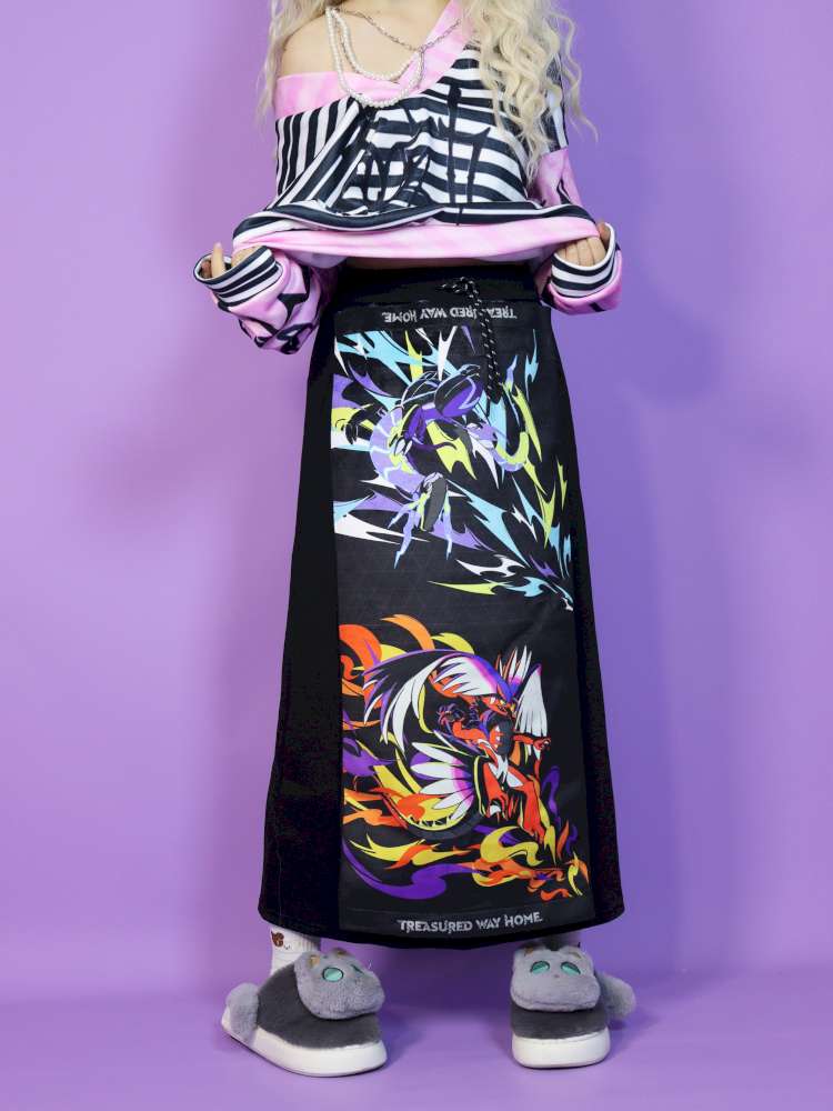 Pokemon Drawstring Sweat High Waist Skirt【s0000014868】