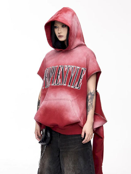 Washed Embroidered Hooded Sweatshirt【s0000011357】