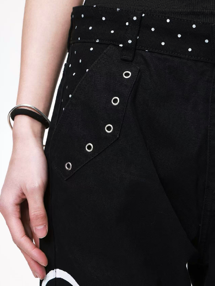 Vintage Polka Dot Knife Jeans【s0000018207】