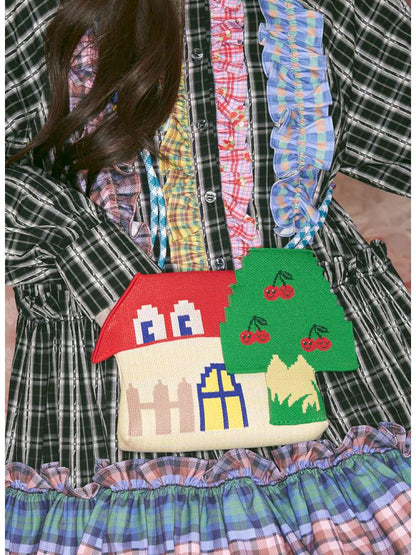 Red House Cherry Tree Knit Crossbody Bag【s0000014826】