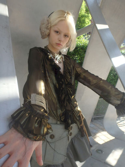 Oddly shaped short skirt【s0000013179】