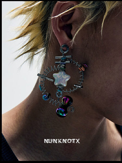 Time Machine Handmade Punk Earrings【s0000018907】