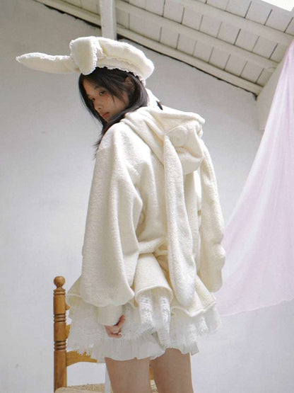 Plush Angel Ears Low Waist Dress【s0000014941】
