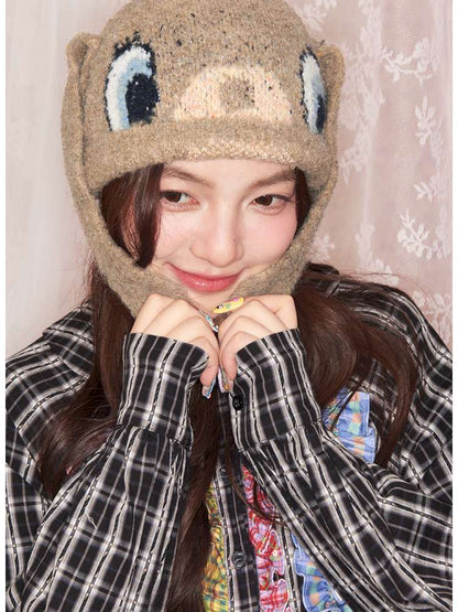 Caramel Brown Long Ears Plush Rabbit Hat【s0000014825】
