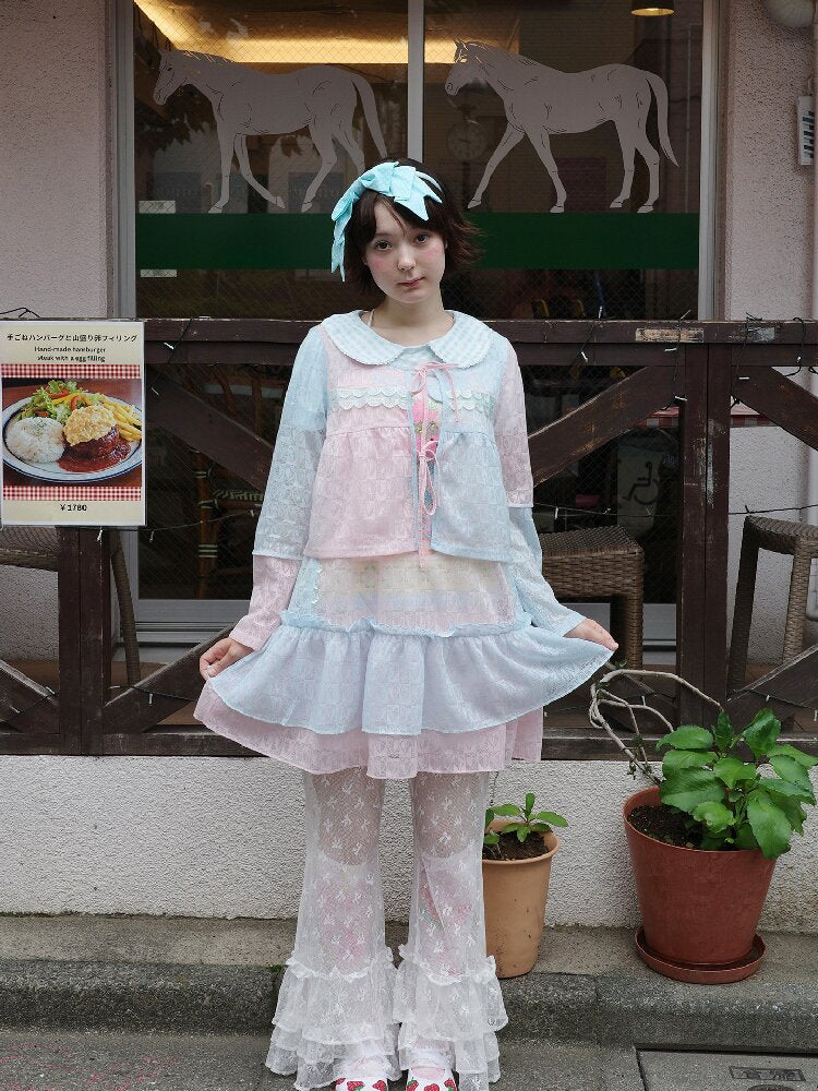 Patchwork Rhinestone Mesh Dress【s0000017759】