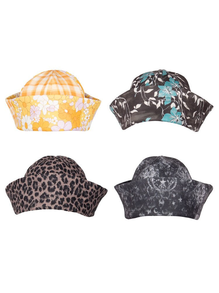 Vintage Floral Leopard Print Cap【s0000018059】