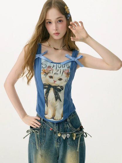 Elegant Bow Strap Slim Camisole【s0000017160】