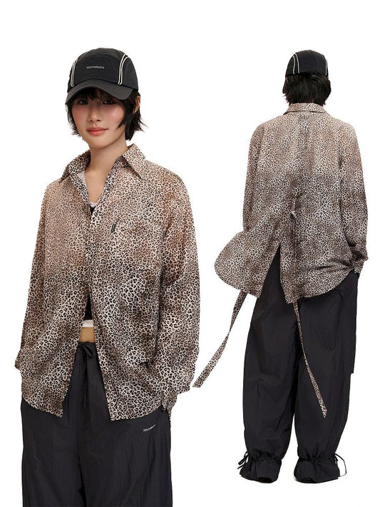 Horsebit Tie Loose Long Sleeve Shirt【s0000012510】