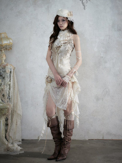 Baroque French Lace Scarf Collar【s0000017995】