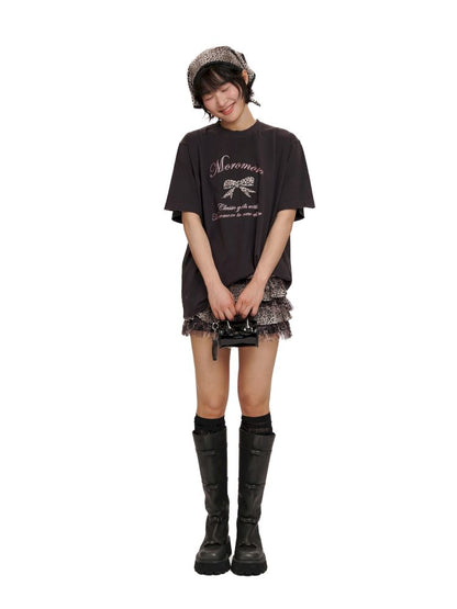 Loose Round Neck Short Sleeve T-Shirt【s0000012505】