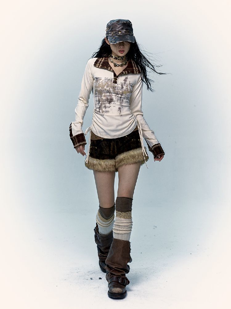 코듀로이 A- 라인 반바지 [S0000011430]