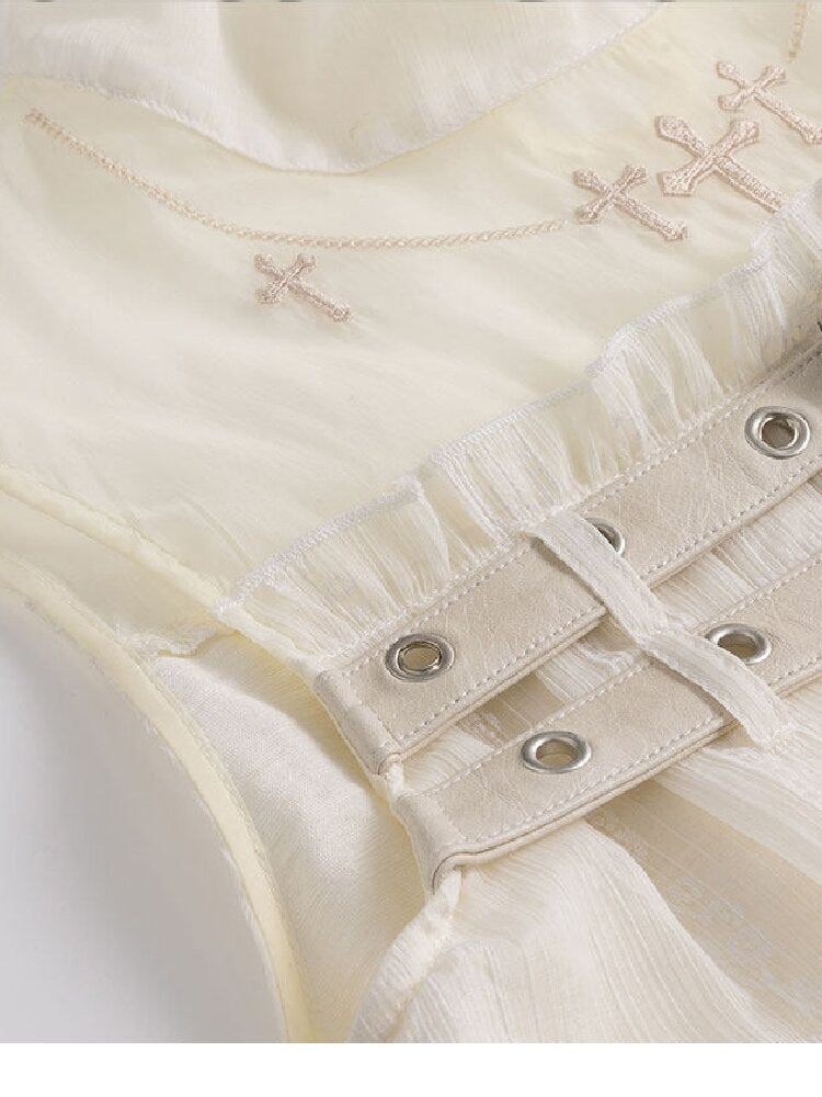 Lace Armor Embroidered Sundress【s0000017043】
