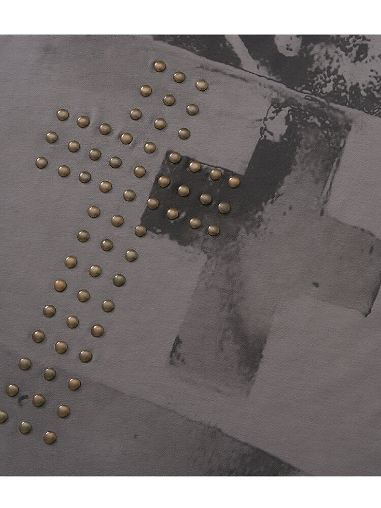 Punk Stud Portrait Modal Top【s0000018113】