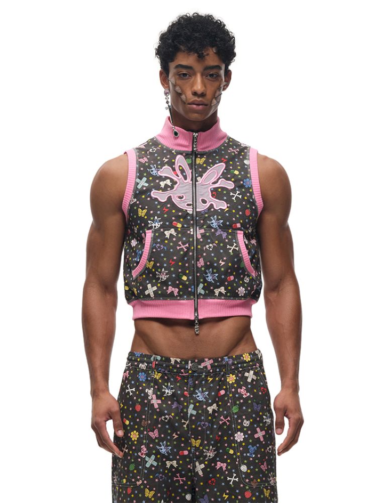 Sticker Printed Vest【s0000012592】