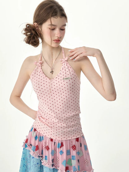 Polka Dot Milk Candy Camisole【s0000017259】