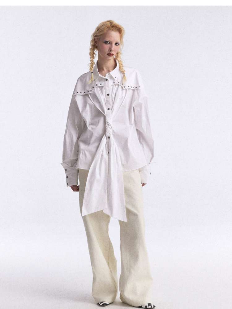Playful Strap Rivet Cargo Shirt【s0000015388】
