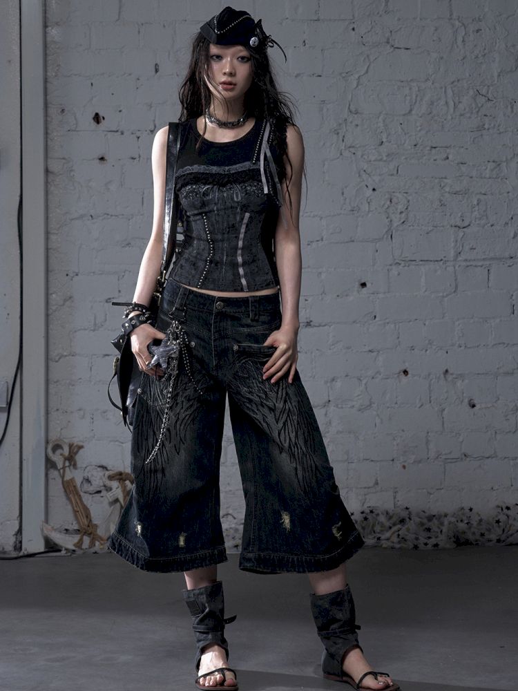 Ssleeveless fitted knit short vest【s0000012791】
