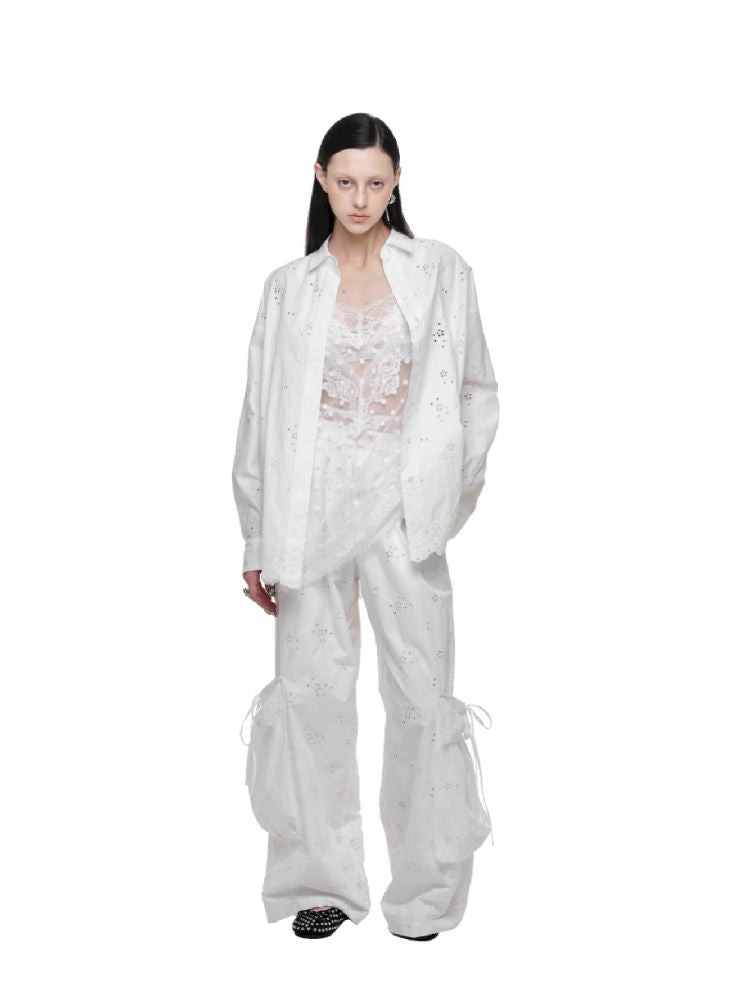 Wide Leg Work Pants【s0000011595】