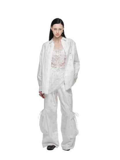 Wide Leg Work Pants【s0000011595】