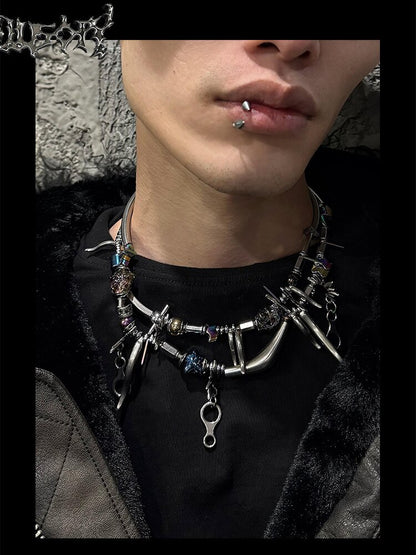 Futuristic Choker Clavicle Chain【s0000018882】