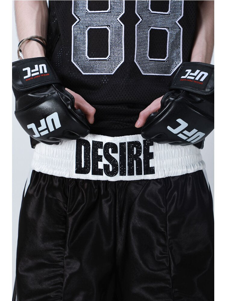 Diamond Letter Nylon Boxing Pants【s0000016183】