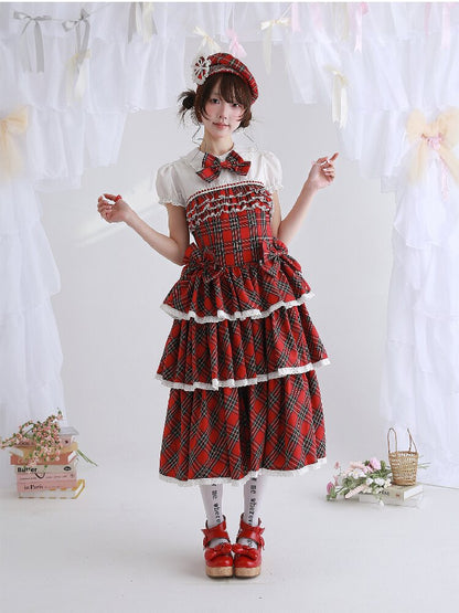 Red Retro Lolita Cake Dress【s0000016562】