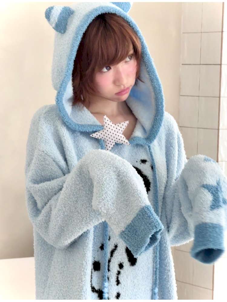 Antique Ghost Horse Hooded Knit Dress【s0000014688】
