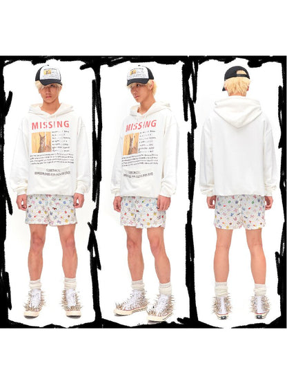 Kangaroo Notice Printed Peaked Cap【s0000016052】