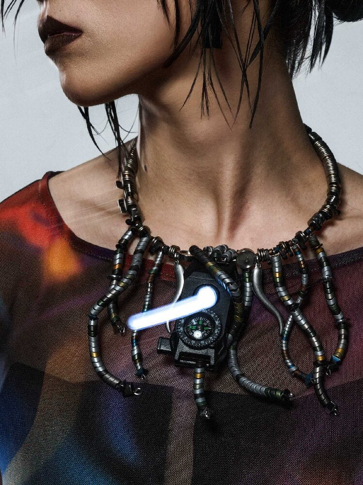 Wasteland Tech Beaded Choker【s0000018896】