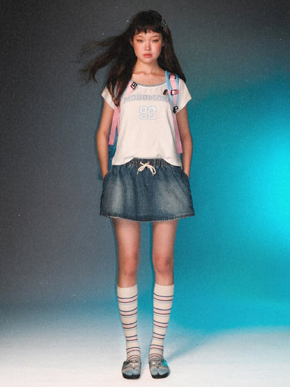 Fake Two Piece Sports T Shirt【s0000017413】