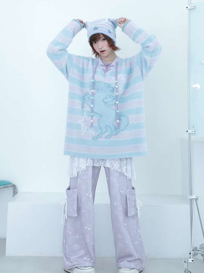 Dream Core Lace Straight Sweatpants【s0000014695】