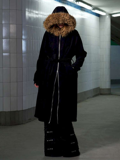 Monogram Embroidered Fur Collar Jacket【s0000014644】