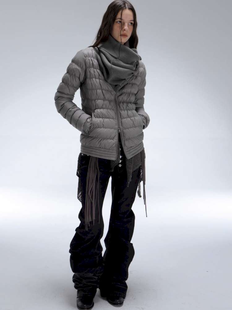 Original Pile Collar Slim Short Down Jacket【s0000014710】