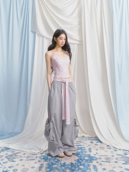 Camisole Top Strappy Shorts Set【s0000012150】