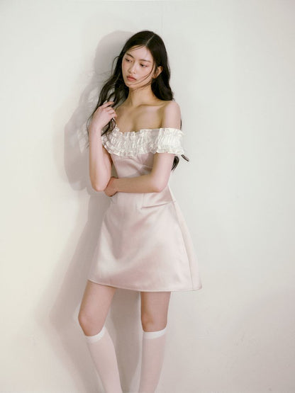 One Shoulder Waist Dress【s0000013239】