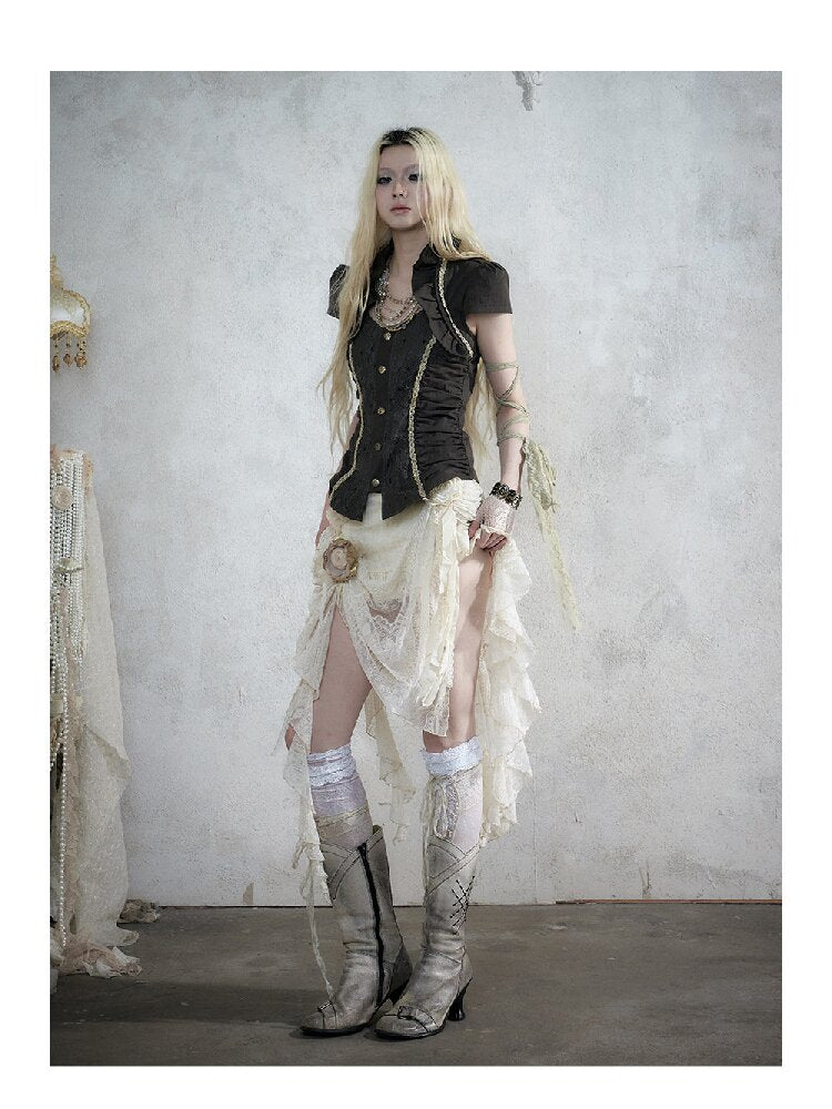 Vintage Court Baroque Mermaid Skirt【s0000017990】