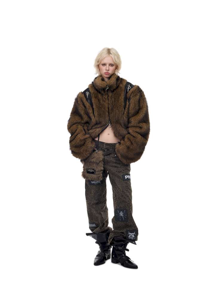 Electric Moon Stitching Fur Jacket【s0000015138】