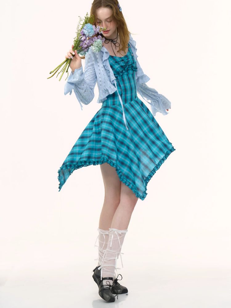 rregular Hem Halter Dress【s0000012224】