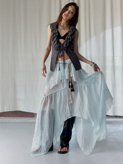 Mambo Green Tank + Half Body Skirt【s0000013223】
