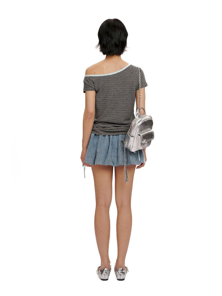 Drawstring Short Sleeve T-Shirt【s0000012496】
