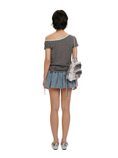 Drawstring Short Sleeve T-Shirt【s0000012496】