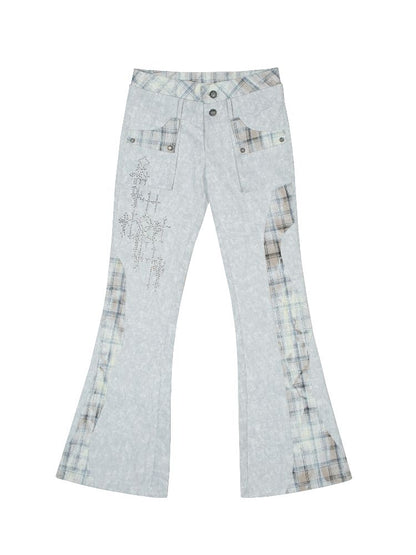 Double Waistband Drilling Decoration Pants【s0000011810】