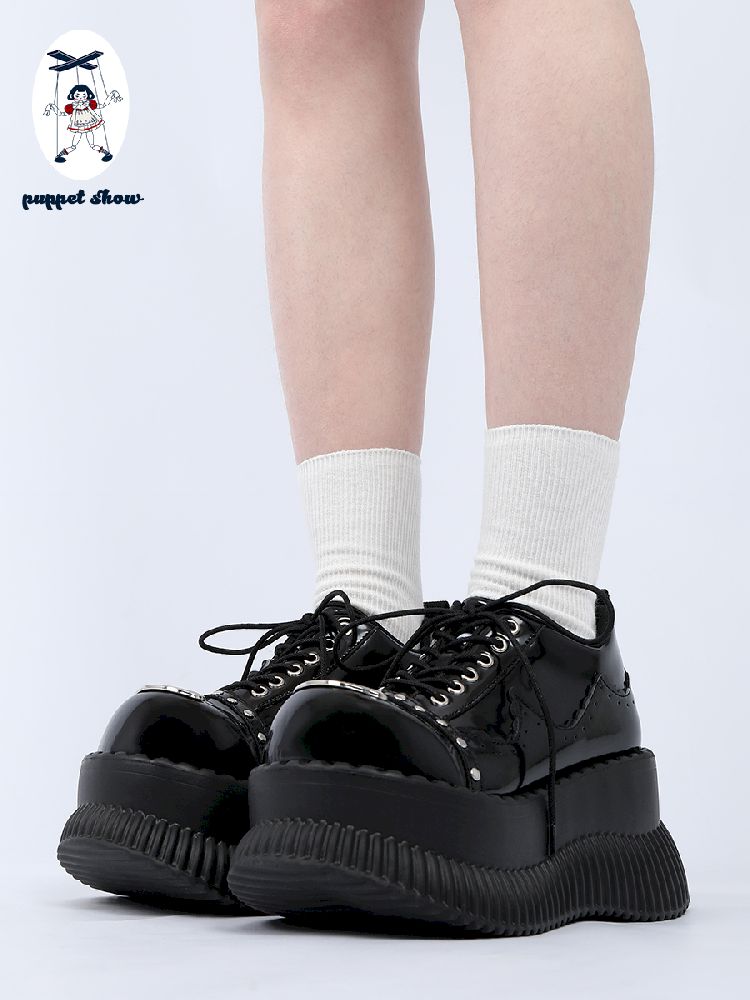 Metal Punk Hundred Small Leather Shoes【s0000011718】