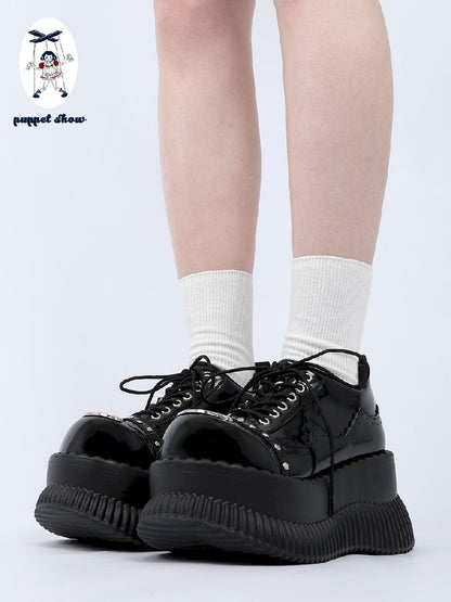 Metal Punk Hundred Small Leather Shoes【s0000011718】