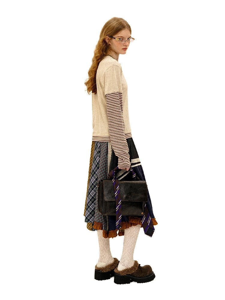 Cowhide Crossbody Uniform Bag【s0000016080】