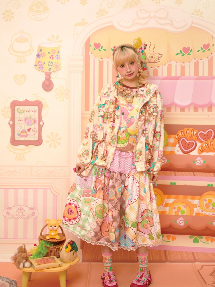 Patchwork Half Skirt【s0000013351】