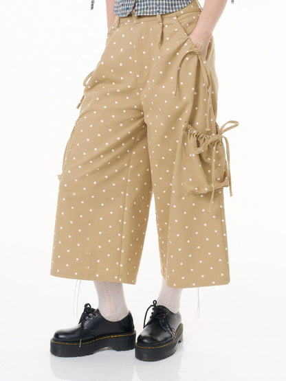 Polka Dot Wide Leg Workwear Slacks【s0000016604】